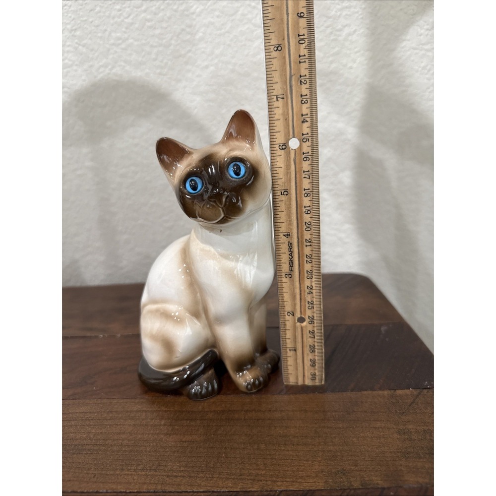 Enesco Cat Figurine with Blue Eyes Siamese Kitten - Picture 13 of 13